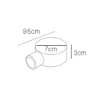 دکوراتیو گرد لوله بلند یک طرفه لنز تخت  RL 204F-1 - تصویر 2