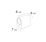 دکوراتیو منحنی یک طرفه سرپیچ GU10 RL 208-1 CR - تصویر 2