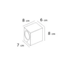 دکوراتیو مربع یک طرفه سرپیچ  gu10 RL 208-1 SQ - تصویر 2