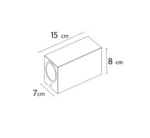 دکوراتیو مربع دو طرفه سرپیچ  gu10  RL 208-2 SQ - تصویر 2