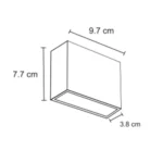 دکوراتیو قطاری فلت دو طرفه دوازده وات RL 210F-24 - تصویر 2