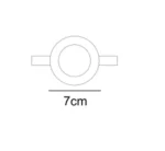 قاب هالوژن دایکاست رویه کوچک RL301 - تصویر 2