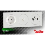 قاب سه خانه پلکسی آوا آدا آسا سفید زرخور دلند